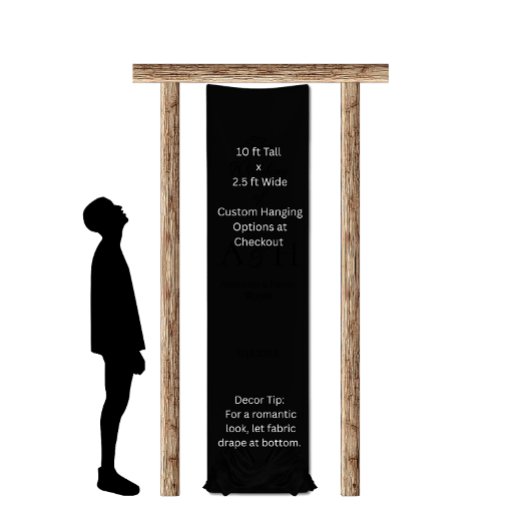 Elegant Fabric Wedding Welcome Banner - Ruby Red