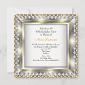 Elegant fabulous 40 Deko Dress High Heels Einladung (Rückseite)