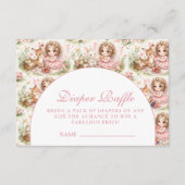 Elegant Fairy Baby Shower Diapper Raffle Begleitkarte (Vorderseite)