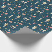 Elegant Fairy Ballerina, Bows and Toys Geschenkpapier (Ecke)