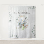 Elegant Fairy Tale | Princess Birthday Background Wandteppich (Vorderseite)