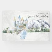 Elegant Fairy Tale | Princess Birthday Willkommen Banner (Horizontal)