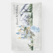 Elegant Fairy Tale | Princess Birthday Willkommen Banner (Vertikal)