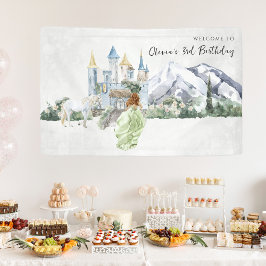 Elegant Fairy Tale | Princess Birthday Willkommen Banner