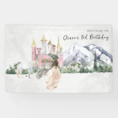 Elegant Fairy Tale | Princess Birthday Willkommen Banner (Horizontal)