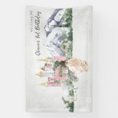Elegant Fairy Tale | Princess Birthday Willkommen Banner (Vertikal)