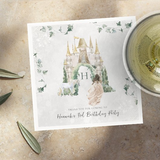 Elegant Fairy Tale Princess | Geburtstagspartei Serviette