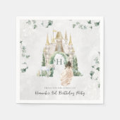 Elegant Fairy Tale Princess | Geburtstagspartei Serviette (Vorderseite)