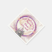 Elegant Fairy Tale Royal Princess Birthday Party Serviette (Ecke)