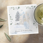 Elegant Fairy Tale | Winterprinzessin Geburtstag Serviette
