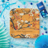 Elegant Fall Chinoiserie Paper Plate Pappteller (Party)