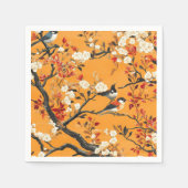 Elegant Fall Chinoiserie Paper Plate Serviette (Vorderseite)