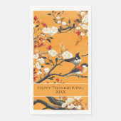 Elegant Fall Chinoiserie Paper Plate Serviette (Vorderseite)