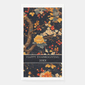 Elegant Fall Chinoiserie Paper Plate Serviette (Vorderseite)