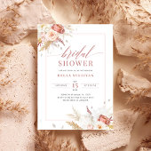 Elegant Fall Floral Bridal Shower Einladung