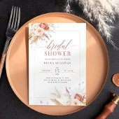 Elegant Fall Floral Bridal Shower Einladung
