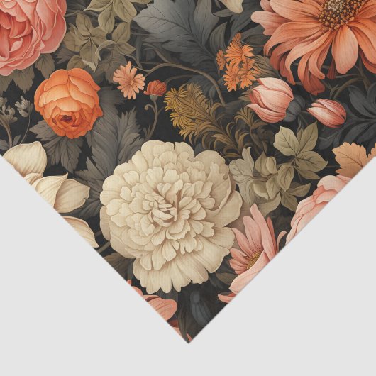 Elegant Fall Floral Seidenpapier (Ausschnitt)