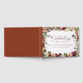 Elegant Fall Memorial Celebration of Life Gästebuch (Voll)