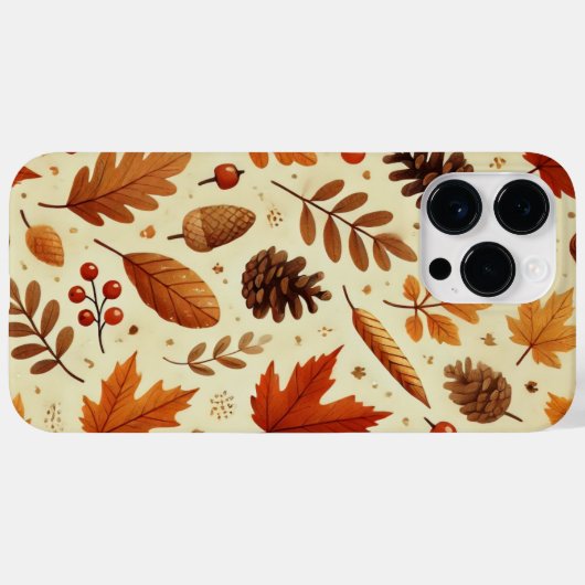 Elegant Fall Pattern Case-Mate iPhone Hülle (Rückseite (Horizontal))