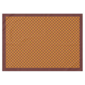 Elegant Fall Plaid Tablecloth Rustic Checkered Art Tischdecke (Vorderseite (Horizontal))