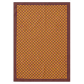 Elegant Fall Plaid Tablecloth Rustic Checkered Art Tischdecke (Vorderseite)