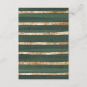 Elegant Fall Pumpkin Greenery Gold Diaper Raffle Begleitkarte (Rückseite)