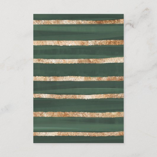 Elegant Fall Pumpkin Greenery Gold Diaper Raffle Begleitkarte (Rückseite)