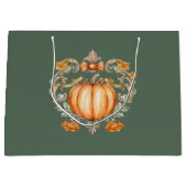 Elegant Fall Pumpkin Große Geschenktüte (Vorderseite)