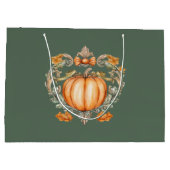 Elegant Fall Pumpkin Große Geschenktüte (Rückseite)