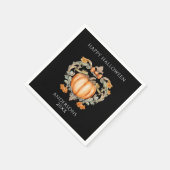 Elegant Fall Pumpkin Serviette (Ecke)
