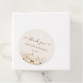 Elegant Fall Pumpkins Danke Gastgeschenk Hochzeit  Geschenkanhänger (Beispiel)