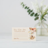 Elegant Fall Rustic Date Night Ideas Begleitkarte (Stehend Vorderseite)