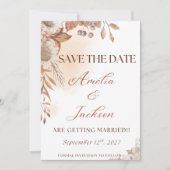 Elegant Fall Save the Date (Vorderseite)