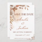 Elegant Fall Save the Date (Vorne/Hinten)