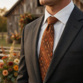 Elegant Fall Stripe Pattern Krawatte