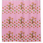 Elegant Fall Tree & Leaf Stilvoll Duschvorhang (Vorderseite)