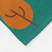 Elegant Fall Tree & Leaf Stilvoll Fleecedecke (Ecke)