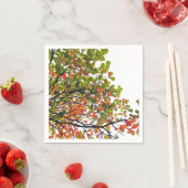 Elegant Fall Tree Themenpapier Napkin Serviette (Beispiel)