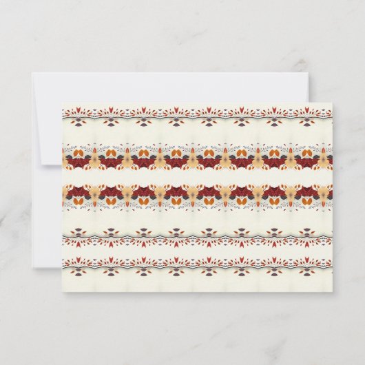 Elegant Fall Wildblume Erste Hochzeitsszenario RSV (Rückseite)