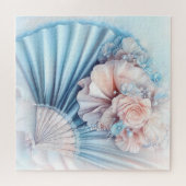 Elegant Fan und Florals Puzzle (Horizontal)