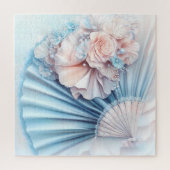 Elegant Fan und Florals Puzzle (Vertikal)