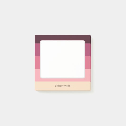 Elegant farbblockiert post-it klebezettel (Vorderseite)