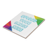 Elegant farbenfroh mit Ihrem eigenen Image-Foto Fliese (Seite)