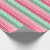 Elegant farbenfroh, trendy, rosa und grün geschenkpapier (Ecke)