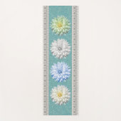 Elegant farbenfrohe Blumen Yogamatte (Vorderseite)