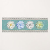Elegant farbenfrohe Blumen Yogamatte (Vorderseite (Horizontal))