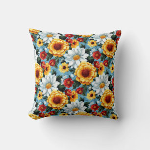 Elegant Farbige Stylische Romantische Florale Chic Kissen