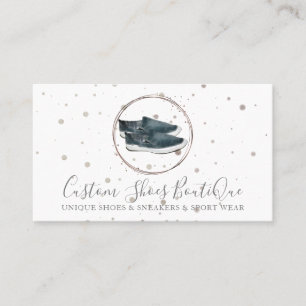 Elegant Fashion Boutique Leinwand Shoes Jean Sneak Visitenkarte