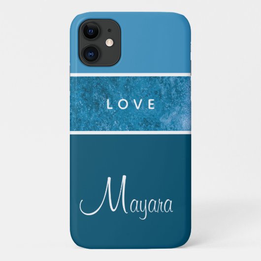 Elegant Fashion Navy Blue Phone Case für Mädchen (Rückseite)
