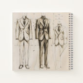 Elegant Fashion Sketch Notizblock (Rückseite)